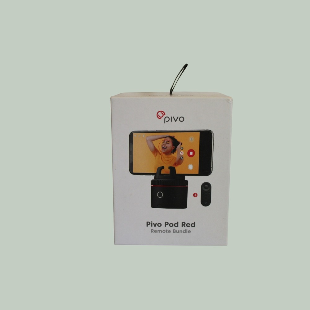 Pivo Pod Red Remote Bundle Smart AI Tracking Smartphone Mount PIVO-R1 Black Red
